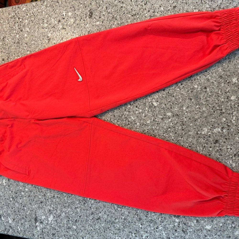 Nike Bright Red Athletic Jogger Pants